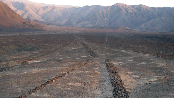 Фактура линий в долине Наска пустынный змей - Sputnik Армения
