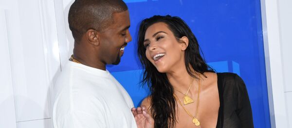 Ким Кардашьян и Канье Уэст на MTV Video Music Awards (28 августа 2016). Нью Йорк, США - Sputnik Армения