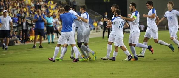 Футбольный матч 3-го квалификационного раунда Лиги Европы между командами Маккаби (Тель-Авив) - Пюник (Ереван) (16 августа 2018). Нетания, Израиль Футбольный матч 3-го квалификационного раунда Лиги Европы между командами Маккаби (Тель-Авив) - Пюник (Ереван) (16 августа 2018). Нетания, Израиль - Sputnik Արմենիա