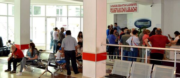 Регистрационное отделение центральной больницы города Рустави - Sputnik Армения