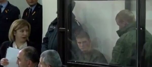 Заседание по делу об убийстве семьи Аветисян Валерием Пермяковым. Кадры из зала суда Заседание по делу об убийстве семьи Аветисян Валерием Пермяковым. Кадры из зала суда - Sputnik Армения