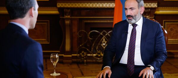 Интервью премьер-министра Никола Пашиняна телекомпании Аль-Джазира Интервью премьер-министра Никола Пашиняна телекомпании Аль-Джазира - Sputnik Армения