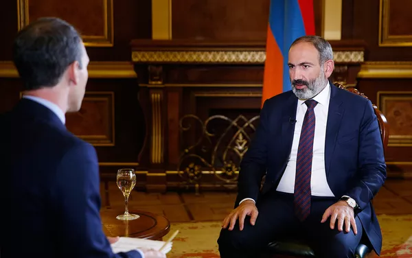 Интервью премьер-министра Никола Пашиняна телекомпании Аль-Джазира Интервью премьер-министра Никола Пашиняна телекомпании Аль-Джазира - Sputnik Армения