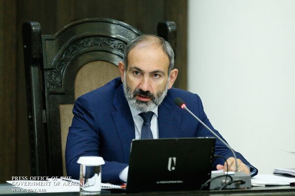 Очередное заседание правительства Республики Армения, которое вел премьер-министр Никол Пашинян - Sputnik Արմենիա