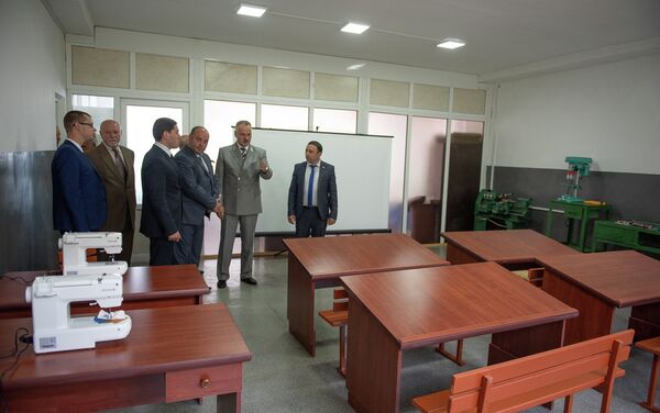 Открытие кабинета трудового обучения в селе Фиолетово, Лори - Sputnik Армения