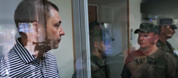 Руководитель портала РИА Новости Украина Кирилл Вышинский в зале апелляционного суда Херсонской области (6 августа 2018). Украина - Sputnik Армения