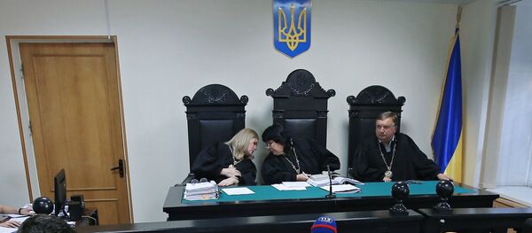 Зал апелляционного суда Херсонской области, где рассматривается апелляция на арест руководителя портала РИА Новости Украина Кирилла Вышинского (6 августа 2018). Украина Зал апелляционного суда Херсонской области, где рассматривается апелляция на арест руководителя портала РИА Новости Украина Кирилла Вышинского (6 августа 2018). Украина - Sputnik Արմենիա