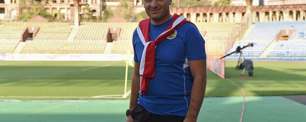 Тренировка сборной Армении по футболу перед матчем Лиги Наций УЕФА со сборной Лихтенштейна (5 сентября 2018). Еревaн - Sputnik Արմենիա