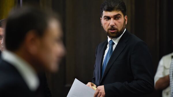 Глава гос.контрольной службы Давид Санасарян на заседании правительства Армении (6 сентября 2018). Еревaн - Sputnik Արմենիա