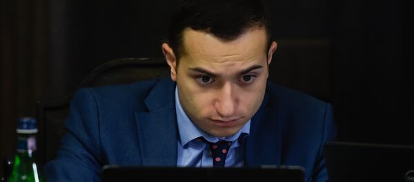 Министр диаспоры Мхитар Айрапетян на заседании правительства Армении (6 сентября 2018). Еревaн - Sputnik Армения