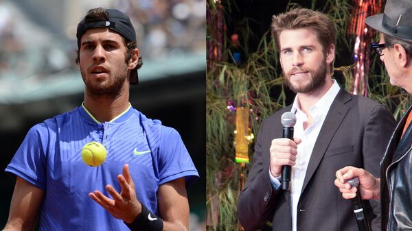 Карен Хачанов и Лиам Хемсворт - Sputnik Армения