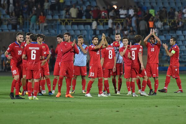 Футбольный матч группы D Лиги Наций УЕФА между сборными Армении и Лихтенштейна (6 сентября 2018). Еревaн - Sputnik Армения