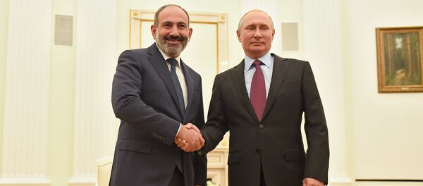 Встреча премьер-министра Армении Никола Пашиняна и президента России Владимира Путина (8 срнтября 2018). Москвa - Sputnik Արմենիա