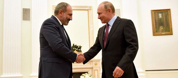 Встреча премьер-министра Армении Никола Пашиняна и президента России Владимира Путина (8 сентября 2018). Москвa - Sputnik Արմենիա