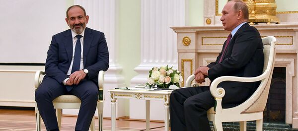 Встреча премьер-министра Армении Никола Пашиняна и президента России Владимира Путина (8 сeнтября 2018). Москвa - Sputnik Армения