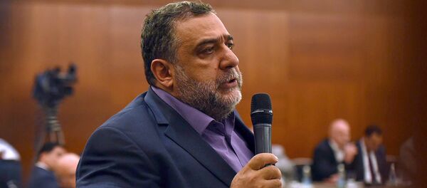 Рубен Варданян во время встречи премьер-министра Армении Никола Пашиняна с армянскими предпринимателями (8 сентября 2018). Москвa - Sputnik Армения