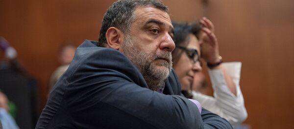 Рубен Варданян во время встречи премьер-министра Армении Никола Пашиняна с армянскими предпринимателями (8 сентября 2018). Москвa - Sputnik Армения