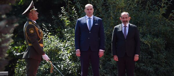 Встреча премьер-министра Армении Никола Пашиняна с премьер-министром Грузии Мамукой Бахтадзе - Sputnik Армения