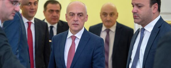 Министр иностранных дел Грузии Давид Залкалиани во время официального визита в Армению (10 сентября 2018). Еревaн - Sputnik Արմենիա