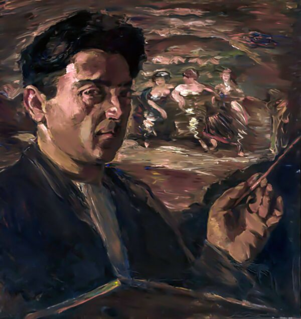 Александр Бажбеук-Меликов, автопортрет (1935 год). Холст, масло - Sputnik Армения