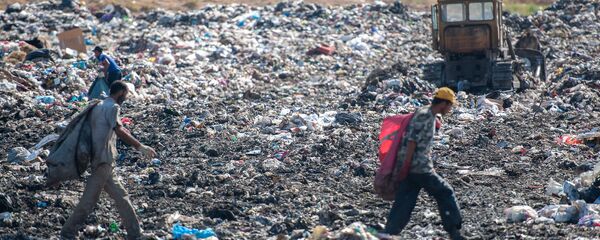 Мусорная свалка в Нубарашене - Sputnik Армения