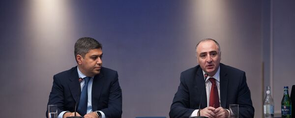 Пресс-конференция главы СНБ Артура Ванецяна и главы специальной следственной службы Сасуна Хачатряна Пресс-конференция главы СНБ Артура Ванецяна и главы специальной следственной службы Сасуна Хачатряна - Sputnik Արմենիա