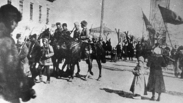 Вступление частей Красной Армии в город Бердянск 15 марта 1919 года. - Sputnik Армения