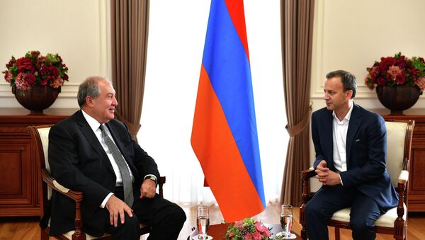 Президент Республики Армения Армен Саркисян принял Аркадия Дворковича - Sputnik Армения