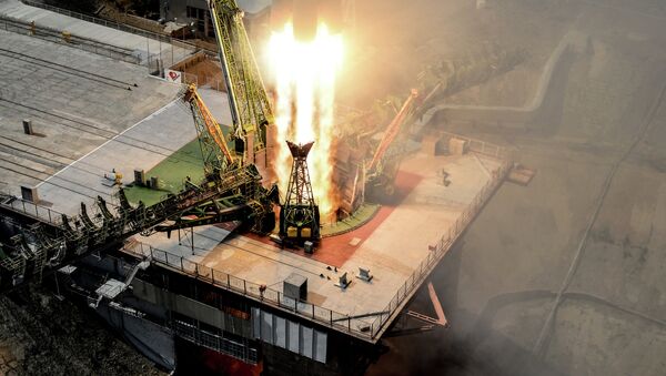 Пуск ракеты-носителя Союз-ФГ с пилотируемым кораблем Союз МС-09 - Sputnik Армения