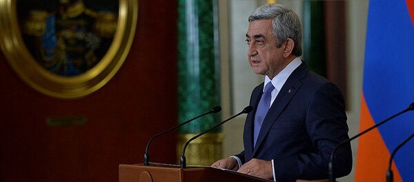 Президент Армении Серж Саргсян на саммите ОДКБ в Москве Президент Армении Серж Саргсян на саммите ОДКБ в Москве - Sputnik Արմենիա