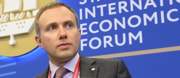 Директор направления Новый бизнес Агентства стратегических инициатив, председатель НП Клуб лидеров по продвижению инициатив бизнеса Артем Аветисян на Петербургском международном экономическом форуме - Sputnik Армения