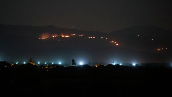 Пожар на склоне горы Арарат - Sputnik Армения