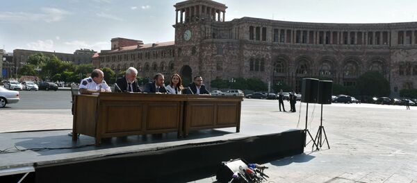 Пресс-конференция, посвященная мероприятиям ко Дню Независимости Армении (18 сентября 2018). Еревaн Пресс-конференция, посвященная мероприятиям ко Дню Независимости Армении (18 сентября 2018). Еревaн - Sputnik Արմենիա