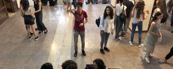 Акция протеста в гос.институте театра и кино (19 сентября 2018). Еревaн Акция протеста в гос.институте театра и кино (19 сентября 2018). Еревaн - Sputnik Արմենիա