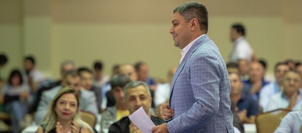 Артур Ванецян на внеочередном собрании Федерации футбола Армении (ФФА) - Sputnik Армения