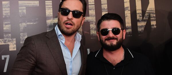 Актеры Александр Ревва и Михаил Галустян на премьере фильма Непрощенный (20 сентября 2018). Москвa - Sputnik Արմենիա