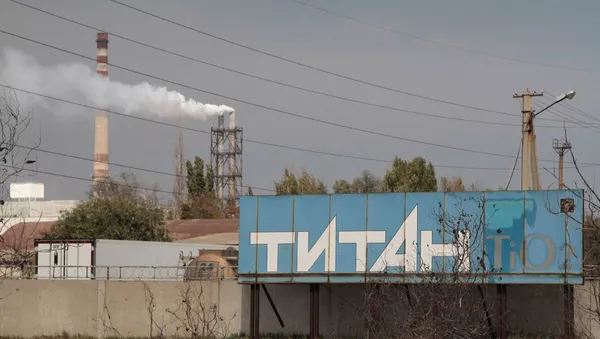 Завод по производству диоксида титана Крымский Титан (4 сентября 2018). Армянск, Крым - Sputnik Армения