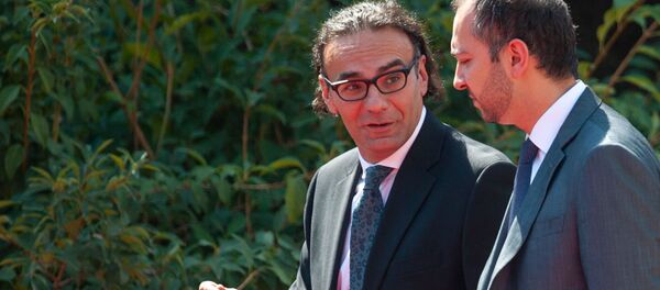 Главный советник премьер-министра Армении Арсен Гаспарян и руководитель аппарата премьер-министра Эдуард Агаджанян - Sputnik Армения