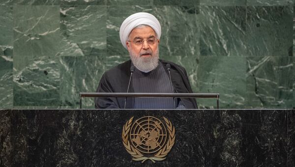 Выступление президента Ирана Хасана Рухани на Генеральной ассамблее ООН (25 сентября 2018). Нью-Йорк - Sputnik Արմենիա