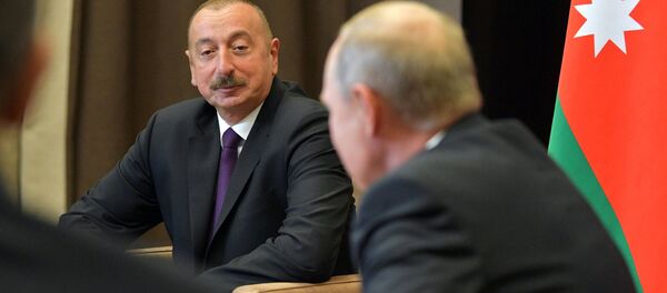 Переговоры президентов России и Азербайджана Владимира Путина и Ильхама Алиева (1 сентября 2018). Сочи - Sputnik Արմենիա