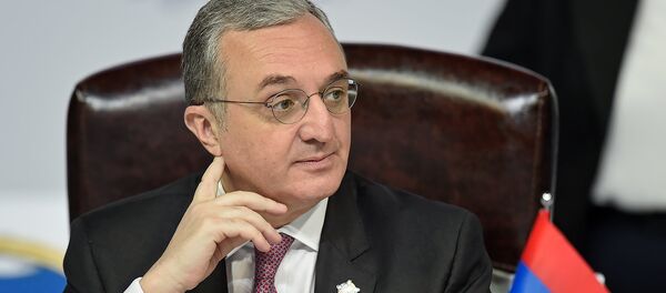 Министр иностранных дел Армении Зограб Мнацаканян на заседании Франкофонии (8 октября 2018). Еревaн Министр иностранных дел Армении Зограб Мнацаканян на заседании Франкофонии (8 октября 2018). Еревaн - Sputnik Արմենիա