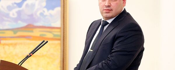 Речь главы СКА Айка Григоряна на праздничном заседании, посвященном дню работника следственного комитета (8 октября 2018). Еревaн - Sputnik Армения