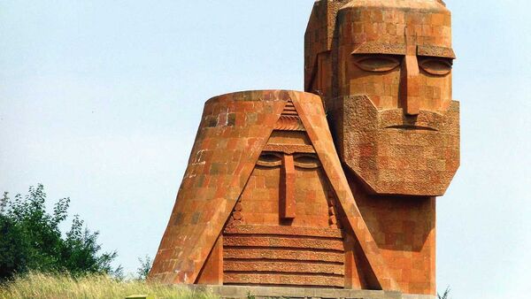 Памятник Мы - наши горы, Карабах - Sputnik Армения