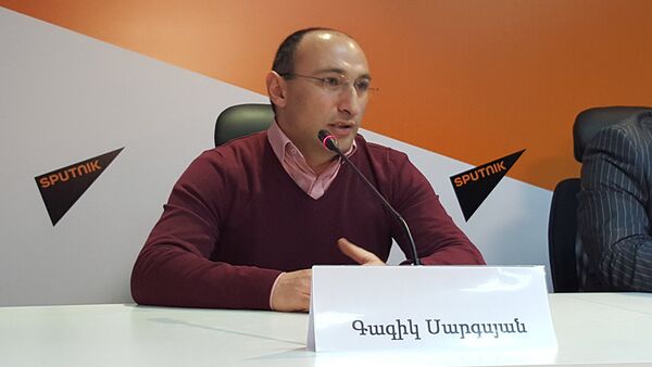 Главный секретарь Федерации лыжного спорта Гагик Саргсян - Sputnik Արմենիա