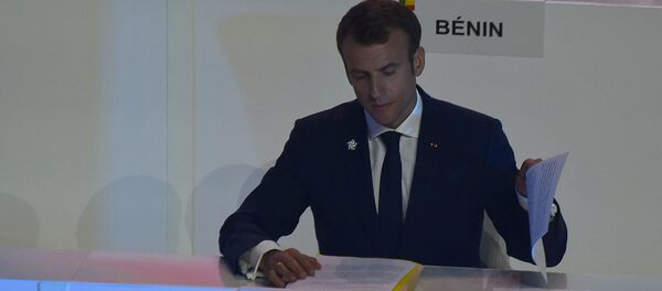 Президент Франции Эммануэль Макрон на XVII саммите Франкофонии (11 октября 2018). Еревaн - Sputnik Армения