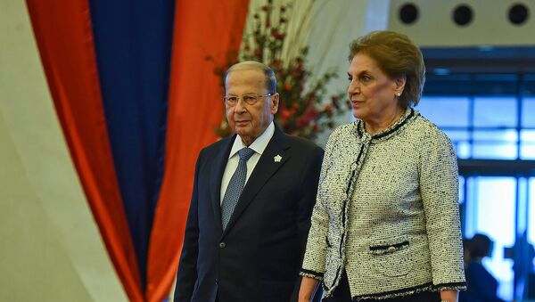 Президент Ливана Мишель Наим Аун на XVII саммите Франкофонии (11 октября 2018). Еревaн - Sputnik Армения