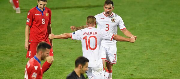 Футбольный матч Лиги Наций УЕФА между сборными Армении и Гибралтара (13 октября 2018). Еревaн - Sputnik Армения