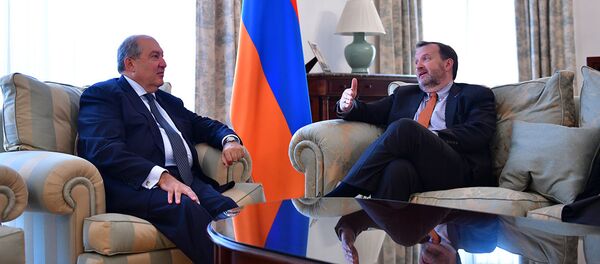 Президент Армен Саркисян провел прощальную встречу с послом США Ричардом Миллсом (13 октября 2018). Еревaн - Sputnik Армения