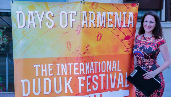 Автор и исполнитель Марина Селиванова на Московском международный фестивале дудука - Sputnik Армения