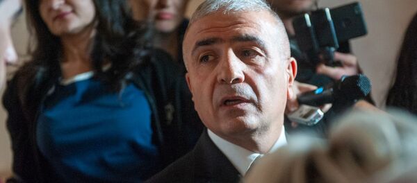 Губернатор Сюника Унан Погосян встретился с журналистами после заседания Правительства (16 октября 2018). Еревaн - Sputnik Армения